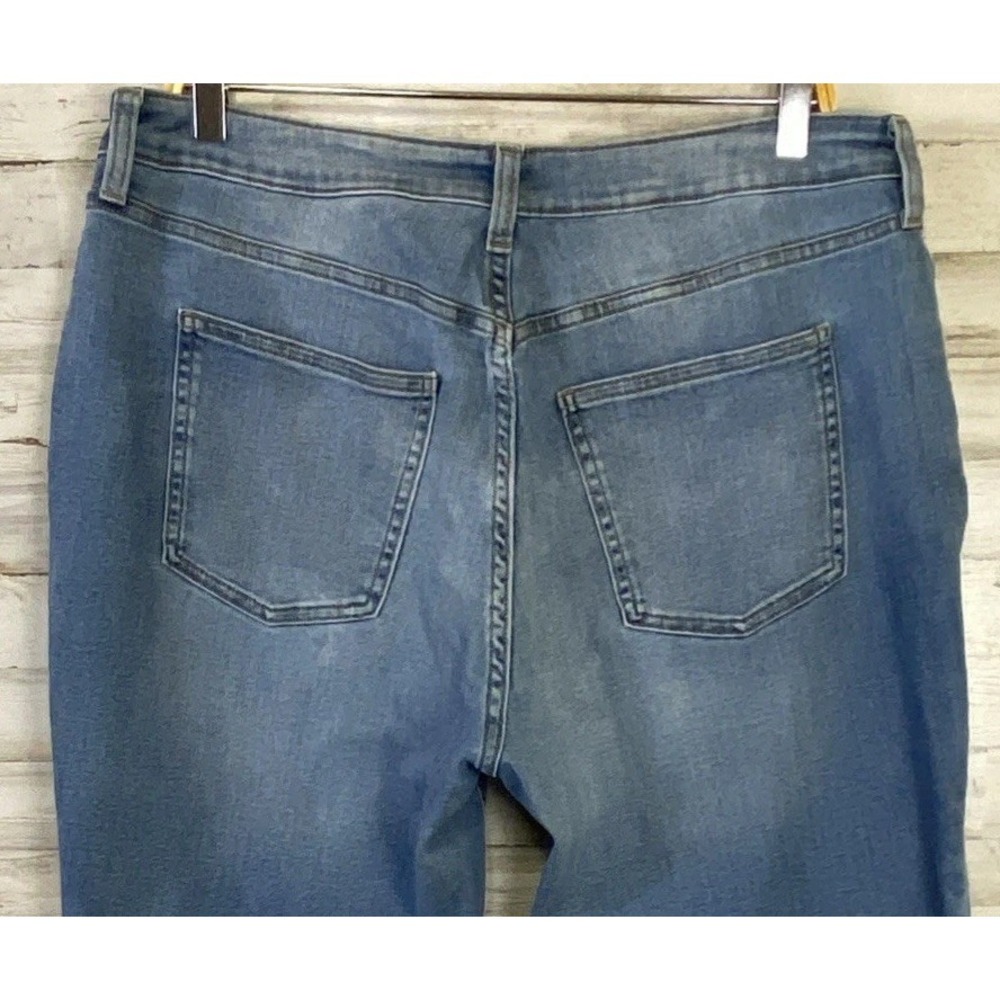 Lauren Conrad Jeans Women 16L Blue Denim Light Wash Distressed Boyfriend Grunge - Picture 4 of 12
